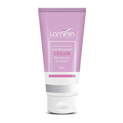 Laminin-anti-perspirant-Women-2.webp کرم ضد تعریق دئودرانت مخصوص بانوان لامینین با حجم 50 میل - Image 1